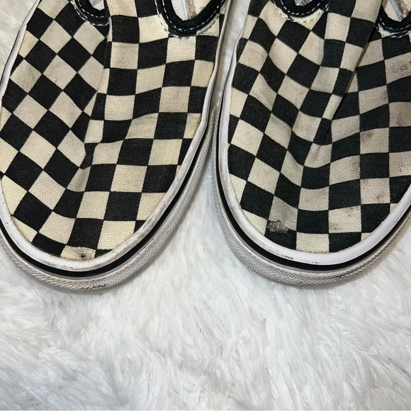 Vans Classic Slip On Black and White Checkerboard Print Size Mens 6 / Womens 7.5 - Picture 2 of 5